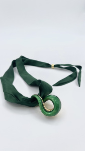 Колье Graziella Intrecci15-Green-PN-Y (Ag 925)