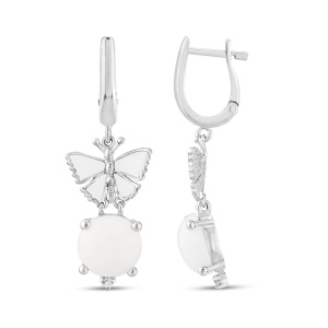 Серьги WD 925 WDHE0043-CZ (Ag 925)